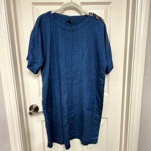 J. Jill Indigo Dress with pockets - size XSP